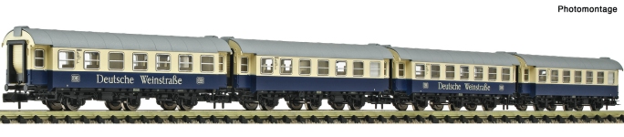 Fleischmann 6260098 - N - 4-tlg. Set Personenwagen Deutsche Weinstraße, DB, Ep. IV